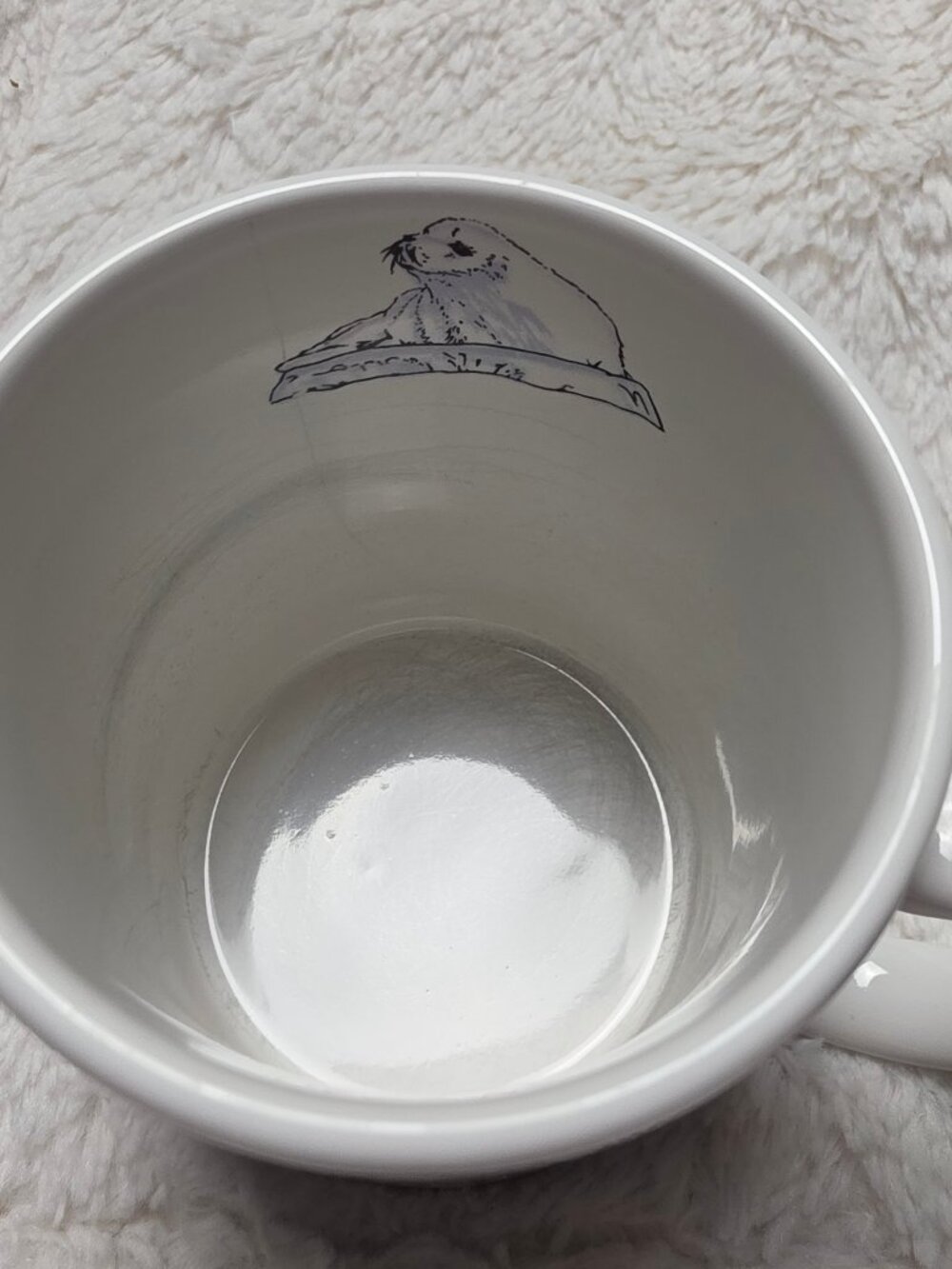 Set of 2 Vintage 90s Seaworld Souvenir Mugs Wild Arctic Beluga Baby Harp Seal - Picture 7 of 9